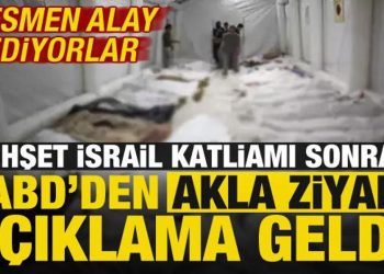 Dehşet İsrail katliamı sonrası ABD’den akla ziyan açıklama! Resmen alay ediyorlar…