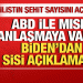 İsrail-Filistin savaşı: ABD ve Mısır anlaşmaya vardı! Biden’dan Sisi’ye övgü!