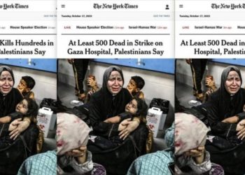 New York Times İsrail’i aklamak için 3 kez başlık değiştirdi