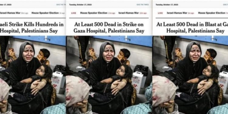 New York Times İsrail’i aklamak için 3 kez başlık değiştirdi